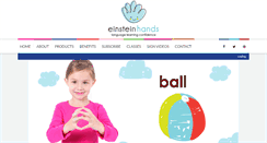 Desktop Screenshot of einsteinhands.com