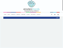 Tablet Screenshot of einsteinhands.com